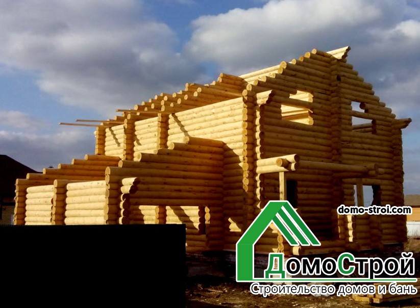 Дом из Оцилиндрованное бревно